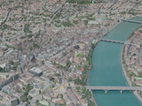 Basel City, Switzerland (2020) 3D Model preview