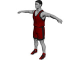 Basketball Player 3D Model preview
