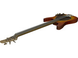 Bass Guitar 3D Model preview