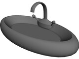 Bathroom Sink 3D Model preview