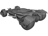 Batman Car 3D Model preview