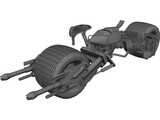 Batman The Dark Knight Batpod Motorcycle 3D Model preview