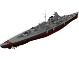 Battleship Tirpitz 3D Model preview