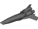 Battlestar Galactica Viper Mark II 3D Model preview