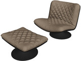 Baxter Marilyn Chair 3D Model preview