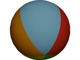 Beach Ball 3D Model preview