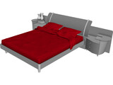 Bed Artistic 3D Model preview