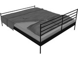 Bed Double 3D Model
