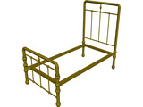 Bed Frame Antique 3D Model preview
