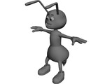 Bee Cartoon Character 3D Model preview