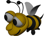 Bee Cartoon 3D Model preview