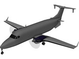 Beechcraft 1900-D 3D Model preview
