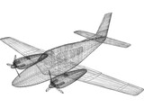 Beechcraft Baron 58 3D Model