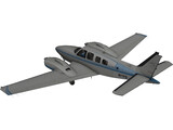 Beechcraft Baron B58 3D Model preview
