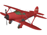 Beechcraft G17S Staggerwing 3D Model preview