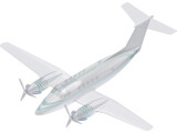Beechcraft King Air B-200 3D Model