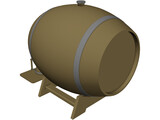 Beer Barrel Dispencer 3D Model