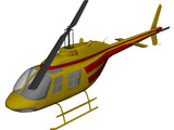 Bell 206-B 3D Model preview