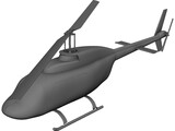 Bell 206B-III JetRanger 3D Model preview