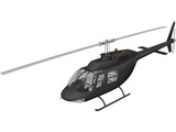 Bell 206B JetRanger III Citycopter 3D Model preview