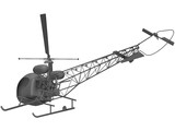 Bell 47 3D Model
