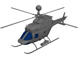 Bell OH-58D Kiowa 3D Model preview