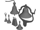 Bell Set 3D Model preview