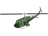 Bell UH-1H Huey 3D Model preview