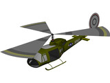Bell UH1-B Huey 3D Model preview