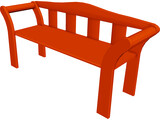 Bench 3D Model preview