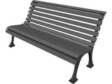 Bench 3D Model preview