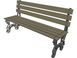 Bench 3D Model preview