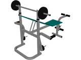 Bench Press 3D Model