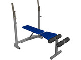 Bench Press 3D Model preview