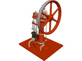 Benson Steam Engine 3D Model preview