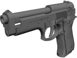 Beretta 92FS 3D Model preview