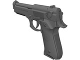 Beretta 92FS 3D Model