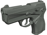 Berretta 9mm Pistol 3D Model preview