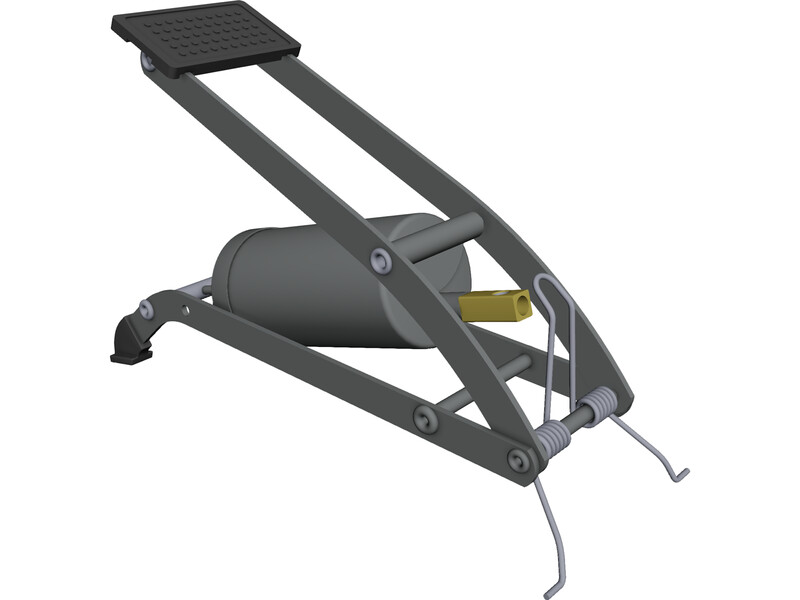 Bicycle Floor Pump 3D Model