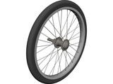 Bicycle Wheel 20 Inch 3D Model preview