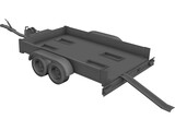 Bike Trailer 3D Model preview