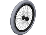 Bike Wheel 20-inch 3D Model preview