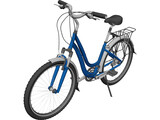Bike Woman 3D Model preview