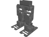 Biped Servo Robot 3D Model preview