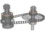Bison Pullers 2008 Model Tractor Chaincase 3D Model