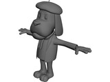 Bizoo Dog 3D Model preview