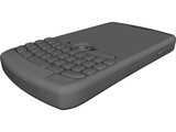 Blackberry Curve 8350i 3D Model preview