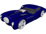 Blade car 3D Model preview