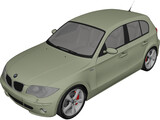 BMW 120i 3D Model preview