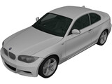 BMW 135i Coupe (2007) 3D Model preview